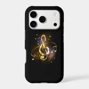 Gold Treble Clef Music