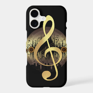 Gold Treble Clef Vinyl Record Music Lover