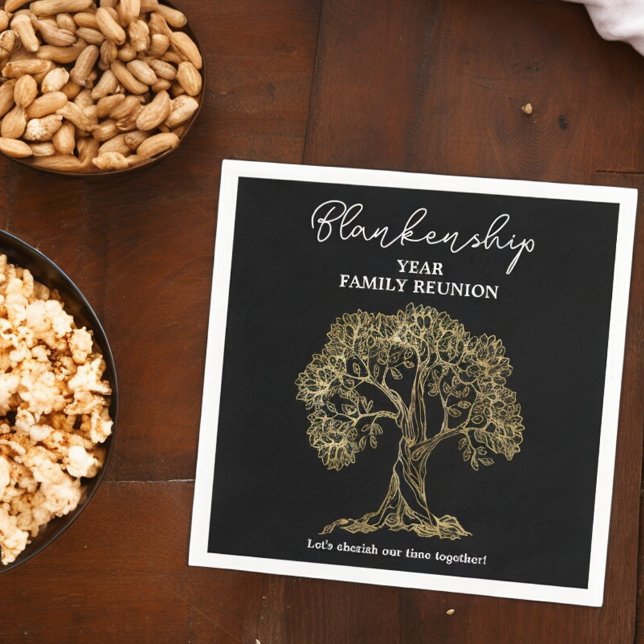 Gold Tree Family Reunion Party Essential  Napkin (Creator Uploaded)