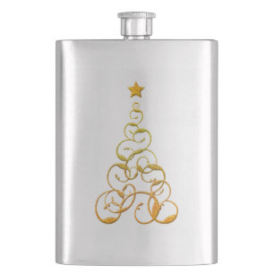 Gold Tree Flask