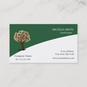 Gold Tree Garden Lawn Care and Landscape Business Card
