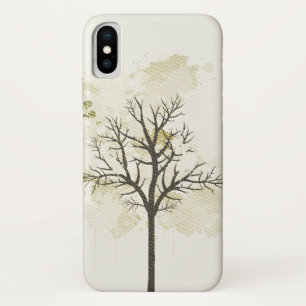 Gold tree iPhone X Case