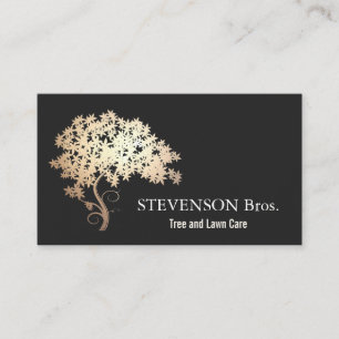 Gold Tree Lawn Care Landscape and Garden Designer Business Card