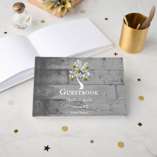 Gold Tree of Hearts Wedding Guestbook
