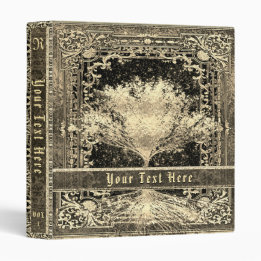Gold Tree of Life Ancient Vintage Look  3 Ring Binder