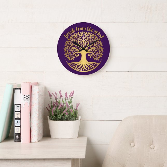 Gold Tree Of Life BFTG Clock (Reading Room)