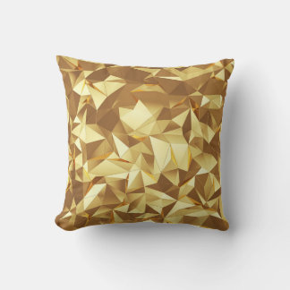 Gold Triangle: Abstract Background Texture. Cushion