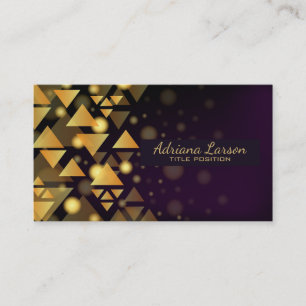Gold Triangles Business Card