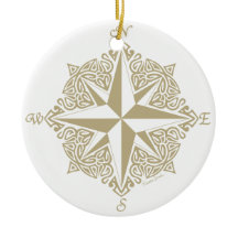 Gold Tribal Compass Rose