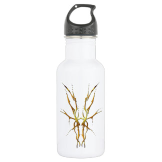 Gold Tribal Deer Skull Hunting Design 532 Ml Water Bottle
