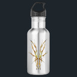 Gold Tribal Deer Skull Hunting Design 532 Ml Water Bottle<br><div class="desc">Make a bold statement with this unique, intricately detailed Deer Skull Tribal Design. Featuring a striking gold finish, this artwork reimagines the classic hunting trophy with a dark, modern edge. Perfect for deer hunters looking for gear that stands out from the traditional camo, this "scary-cool" tribal aesthetic adds a touch...</div>