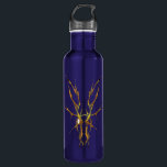 Gold Tribal Deer Skull Hunting Design 710 Ml Water Bottle<br><div class="desc">Make a bold statement with this unique, intricately detailed Deer Skull Tribal Design. Featuring a striking gold finish, this artwork reimagines the classic hunting trophy with a dark, modern edge. Perfect for deer hunters looking for gear that stands out from the traditional camo, this "scary-cool" tribal aesthetic adds a touch...</div>