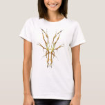 Gold Tribal Deer Skull Hunting Design T-Shirt<br><div class="desc">Make a bold statement with this unique, intricately detailed Deer Skull Tribal Design. Featuring a striking gold finish, this artwork reimagines the classic hunting trophy with a dark, modern edge. Perfect for deer hunters looking for gear that stands out from the traditional camo, this "scary-cool" tribal aesthetic adds a touch...</div>