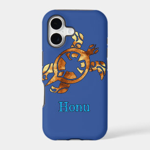 Gold Tribal Hawaiian Sea Turtle
