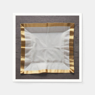 Gold trim napkin