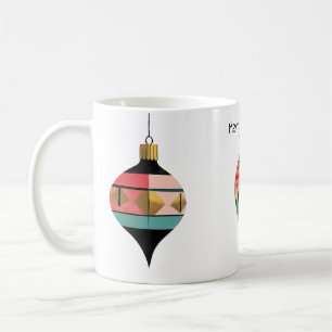 Gold Trimmed Vintage Ornaments Mid-century Coffee Mug