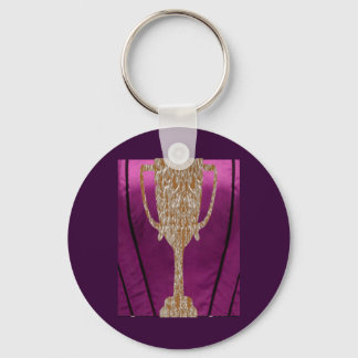 Gold TROPHY : Award Reward Celebration Key Ring