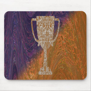 Gold TROPHY : Award Reward Celebration Mouse Mat