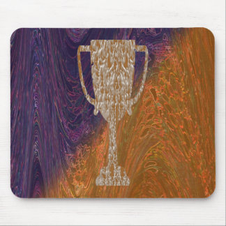 Gold TROPHY : Award Reward Celebration Mouse Mat
