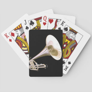 Gold Trumpet Music Bicycle® Play Playing Cards