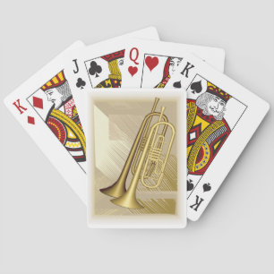 Gold Trumpets Music Bicycle® Play Playing Cards