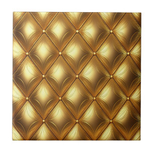Gold Tufted Design  Tile
