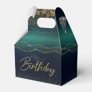 Gold Turquoise Gift Box