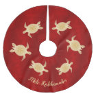 Gold Turtles Mele Kalikimaka Red