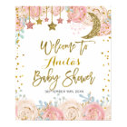 Gold twinkle twinkle Baby Shower Welcome Sign