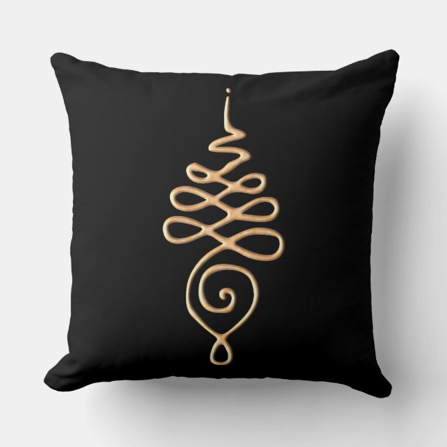 Gold Unalome  Cushion (Front)