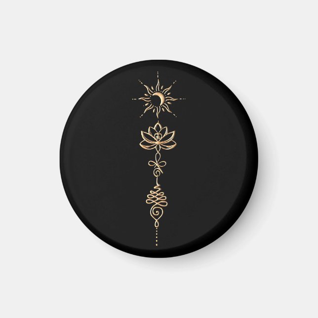 Gold Unalome Group Magnet (Front)