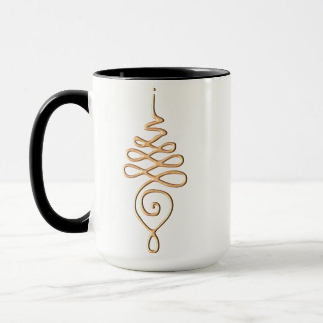Gold Unalome  Mug (Left)