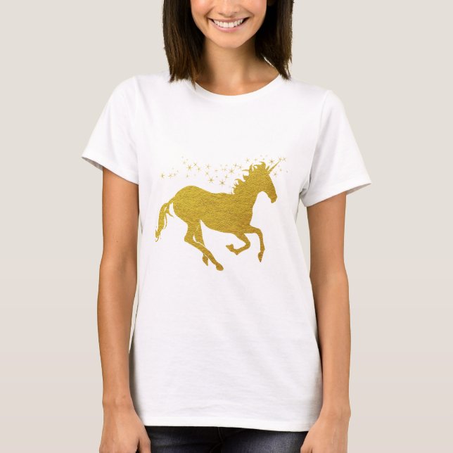 Gold Unicorn T-Shirt (Front)