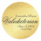 Gold Valedictorian Personalised Gold Sticker