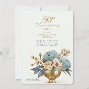Gold Vase Invitation