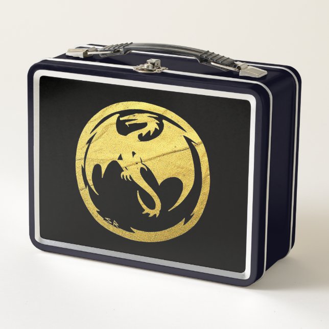 Gold Vein Dragon Dragon Black lunchbox (Front)