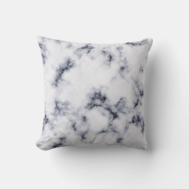 "Gold Vein Marble" "Elegant Marble Background" Cushion (Front)
