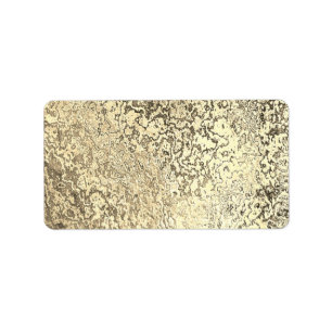 Gold Vein Marbled Pattern Business Personal Label