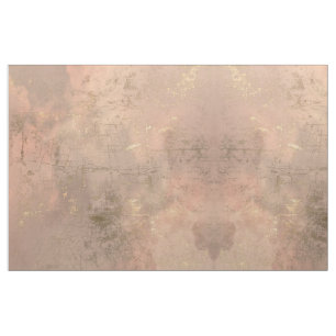 Gold Veined Pink Marble Goth Print Fabric