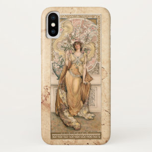 Gold Victorian Nouveau Beauty iPhone X Case