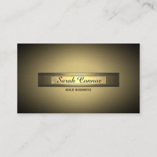 gold vignette business card