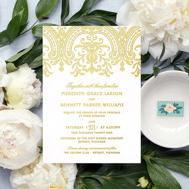 Gold Vintage Damask Wedding (Creator Uploaded)