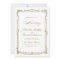 Gold Vintage Frame Classic Script Simple Wedding