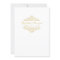 Gold Vintage Glamour Elegance Wedding Invitation