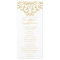 Gold Vintage Glamour Elegance Wedding Program