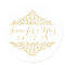 Gold Vintage Glamour Elegance Wedding Stickers