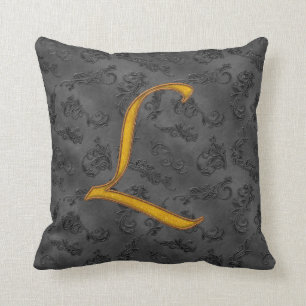 Gold Vintage Rose L Cushion