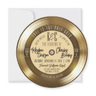 Gold Vinyl Record Unique Vintage Music Wedding