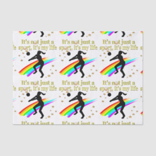 GOLD VOLLEYBALL IS MY LIFE DESIGN TISSUE PAPER