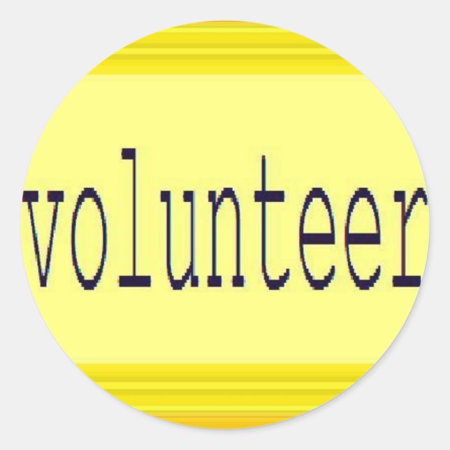 Gold volunteer brick stickers (Front)